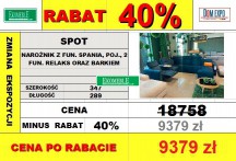 Etap sofa - Spot Narożnik REC BK-2,5F-E-1RF-mod. prost. z USB-1RF tk. monolith