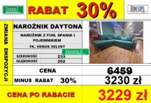 Sweet Sit- daytona narożnik OTM(4)SL- 2(120)QFP- z funkcją spania i pojemnikiem tk. ven.vel. 