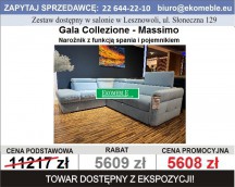 Gala Collezione - Massimo narożnik z funkcją spania i pojemnikiem