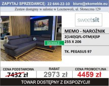 SWEET SIT - MEMO - NAROŻNIK 2(140)QFL-OTM(4)SP TK.PEGASUS 97