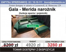 Gala - Merida narożnik z funkcją spania i pojemnikiem