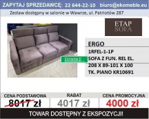 ETAP SOFA - ERGO - SOFA Z FUN. REL. EL. TK. PIANO KR10691