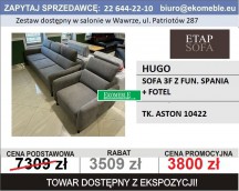 ETAP SOFA - HUGO - SOFA 3F + FOTEL
