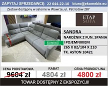 ETAP SOFA - SANDRA - NAR. 1HT/BK-E-2,5F ASTON 10421