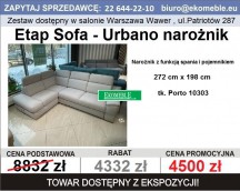 Etap Sofa - Urbano narożnik z funkcją spania i pojemnikiem 