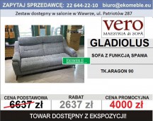 VERO - GLADIOLUS SOFA Z FUKCJĄ SPANIA