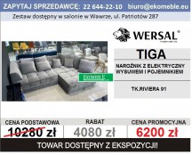 WERSAL - TIGA BOX, NAROŻNIK Z ELEKTRYCZNYM WYSUWEM I POJEMNIKIEM
