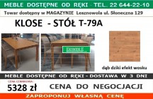 KLOSE - STÓŁ T79-A 90 x 180 cm, dąb dziki efekt wosku