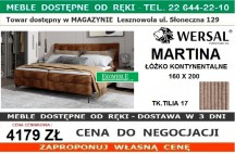 WERSAL - MARTINA ŁÓŻKO KONTYNENTALNE 160X200 TK.TILIA 17