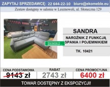 Etap Sofa - Sandra narożnik z funkcją spania i pojemnikiem