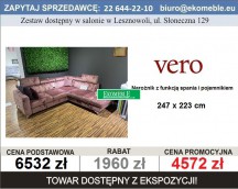 VERO - NAROŻNIK DAHLIA Z FUNKCJĄ SPANIA I POJEMNIKIEM