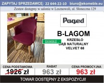 Paged - Krzesło Lagom  - dąb naturalny, velvet 68