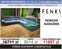 FENIKS - GENESIS - NAROŻNIK Z FUNKCJĄ SPANIA I FUNKCJĄ RELAX