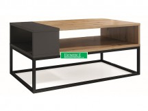 ŁAWA AFRA DĄB ARTISAN+ANTRACYT / CZARNY 100X60