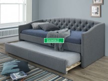 ŁÓŻKO ALESSIA 90X200 KOLOR SZARY/DĄB TAP. 23