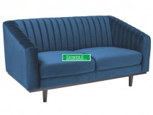 SOFA ASPREY 2 VELVET GRANATOWY BLUVEL 86 / WENGE