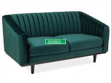 SOFA  ASPREY 2 VELVET ZIELONY BLUVEL 78 / WENGE