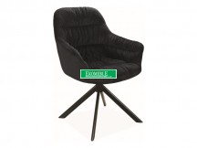 KRZESŁO ASTORIA II VELVET CZARNY STELAŻ / CZARNY BLUVEL 19