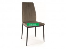 KRZESŁO ATOM VELVET CZARNY STELAŻ/OLIWKA BLUVEL 77