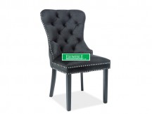 KRZESŁO AUGUST VELVET CZARNY STELAŻ/CZARNY BLUVEL19