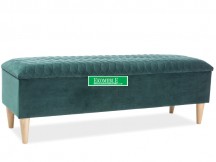 SKRZYNIA AZURRO VELVET KOLOR ZIELONY/DĄB TAPICERKA BLUVEL 78