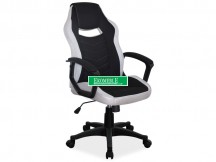 FOTEL OBROTOWY CAMARO CZARNY/SZARY