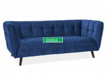 SOFA CASTELLO 3 VELVET GRANATOWY BLUVEL 86 / WENGE