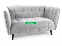 SOFA CASTELLO 2 VELVET J. SZARY BLUVEL 03 / WENGE