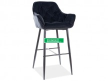 HOKER CHERRY H-1 VELVET CZARNY STELAŻ/CZARNY BLUVEL 19