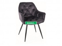 KRZESŁO CHERRY MONOLITH CZARNY STELAŻ/SZARY 97