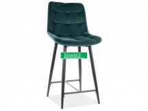 PÓŁHOKER CHIC H-2 VELVET CZARNY STELAŻ / ZIELONY BLUVEL 78