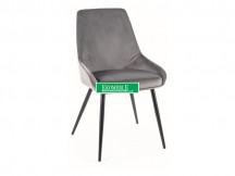 KRZESŁO COBE VELVET CZARNY STELAŻ/SZARY BLUVEL 14