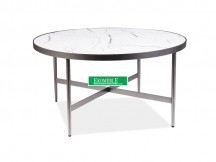 ŁAWA DOLORES B BIAŁY (EFEKT MARMURU) / SZARY FI 80