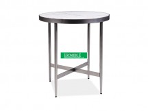 STOLIK DOLORES C BIAŁY (EFEKT MARMURU) / SZARY FI 50