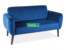 SOFA ELSA VELVET GRANATOWY BLUVEL 86 / WENGE