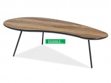 ŁAWA ENVO A ORZECH / CZARNY STELAŻ 122X67X35