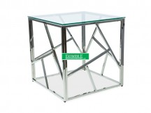 ŁAWA ESCADA B TRANSPARENTNY/SREBRNY 55X55