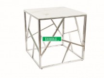 ŁAWA ESCADA B II BIAŁY EFEKT MARMURU/SREBRNY 55X55