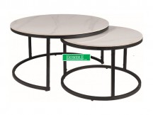 ŁAWA FERRANTE C BIAŁY FI80 FI60/ CZARNY MAT ZESTAW