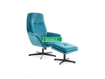 FOTEL FORD VELVET TURKUS BLUVEL 85