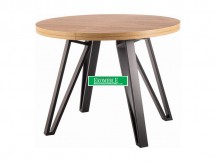 STÓŁ GALAXY DĄB ARTISAN / CZARNY FI 100 (100-168)