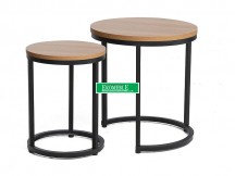 ŁAWA HOLA DĄB/CZARNY (ZESTAW)