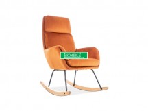 FOTEL HOOVER VELVET POMARAŃCZOWY TAP.179