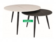 ŁAWA KORA B BIAŁY MAT/CZARNY MAT FI80 FI60/ CZARNY ZESTAW