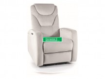 FOTEL ROZKŁADANY KRONOS VELVET JASNY SZARY BLUVEL 03