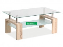 ŁAWA LISA BASIC II TRANSP./DĄB SONOMA 100x60x55