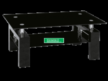 ŁAWA LISA II CZARNY/CZARNY LAKIER 110x60x55