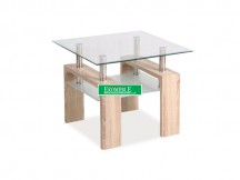 ŁAWA LISA D TRANSP./DĄB SONOMA 60x60x55