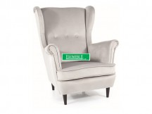 FOTEL LORD VELVET J. SZARY BLUVEL 03 / WENGE