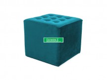 PUF LORI VELVET TURKUS BLUVEL 85